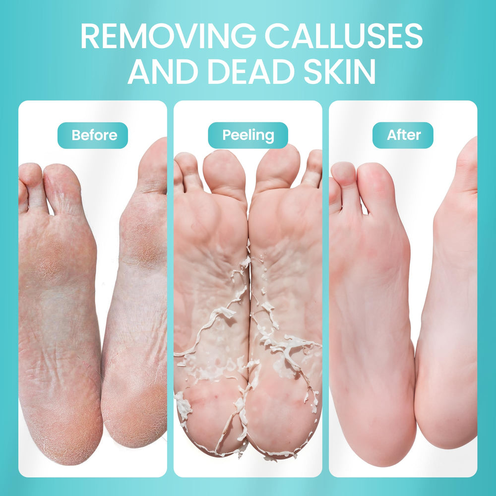 SUNATORIA Foot Peeling Mask usage-guide outlines simple, mess-free steps