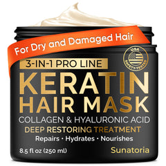 SUNATORIA mascarilla keratina en bote mejora elasticidad y reduce la rotura