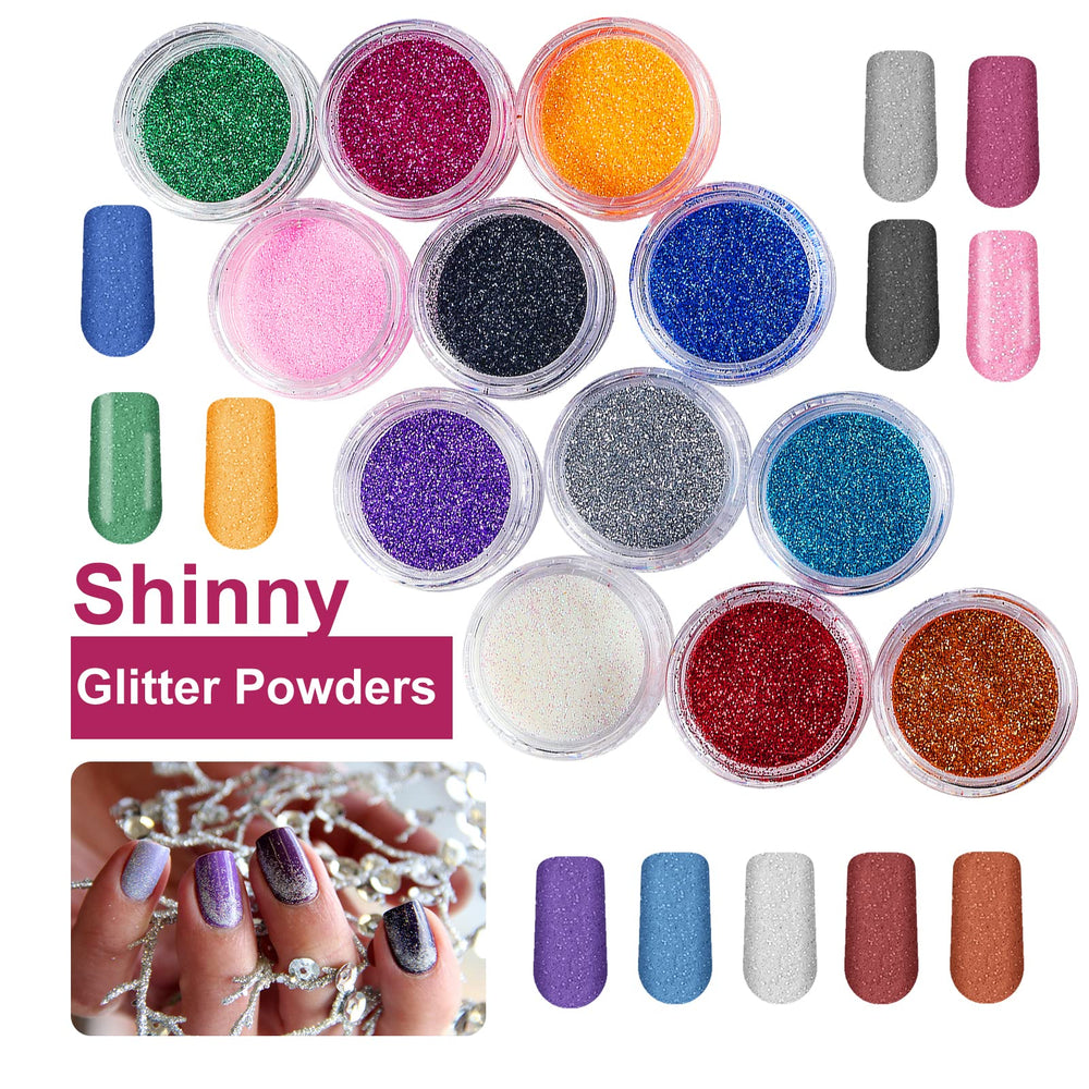 SUNBELEE polvo acrílico cristal para diferentes tonos y efectos.