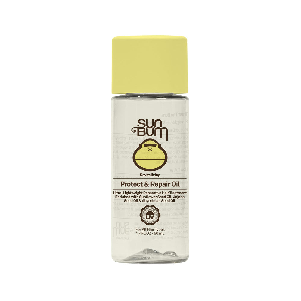 Sun Bum Revitalizante Aceite: botella, tratamiento ligero que protege y repara el cabello.