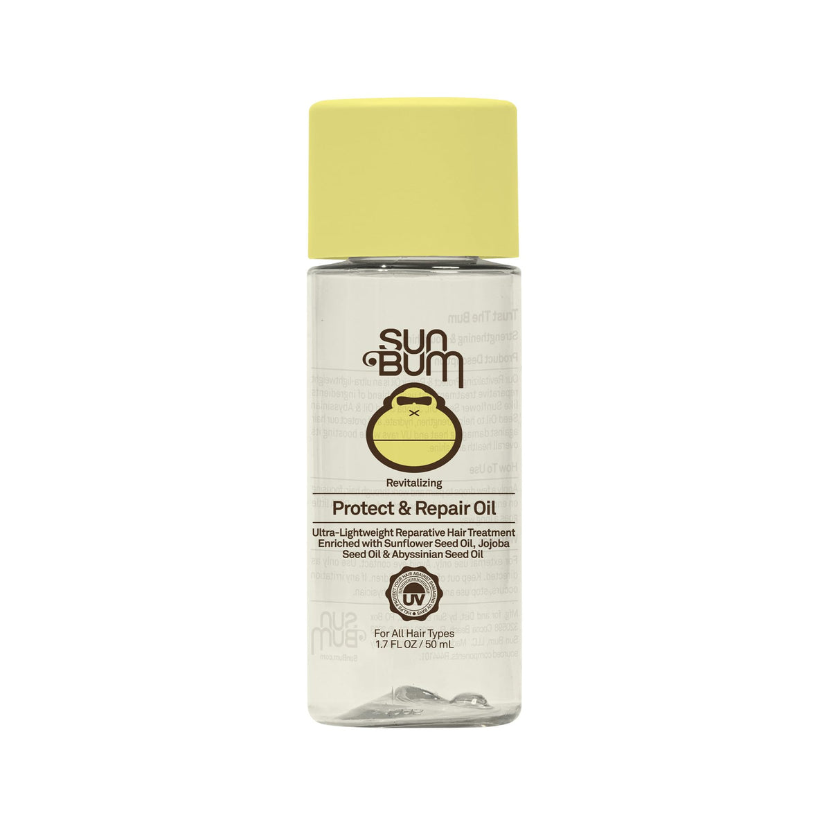 Sun Bum Revitalizante Aceite: botella, tratamiento ligero que protege y repara el cabello.