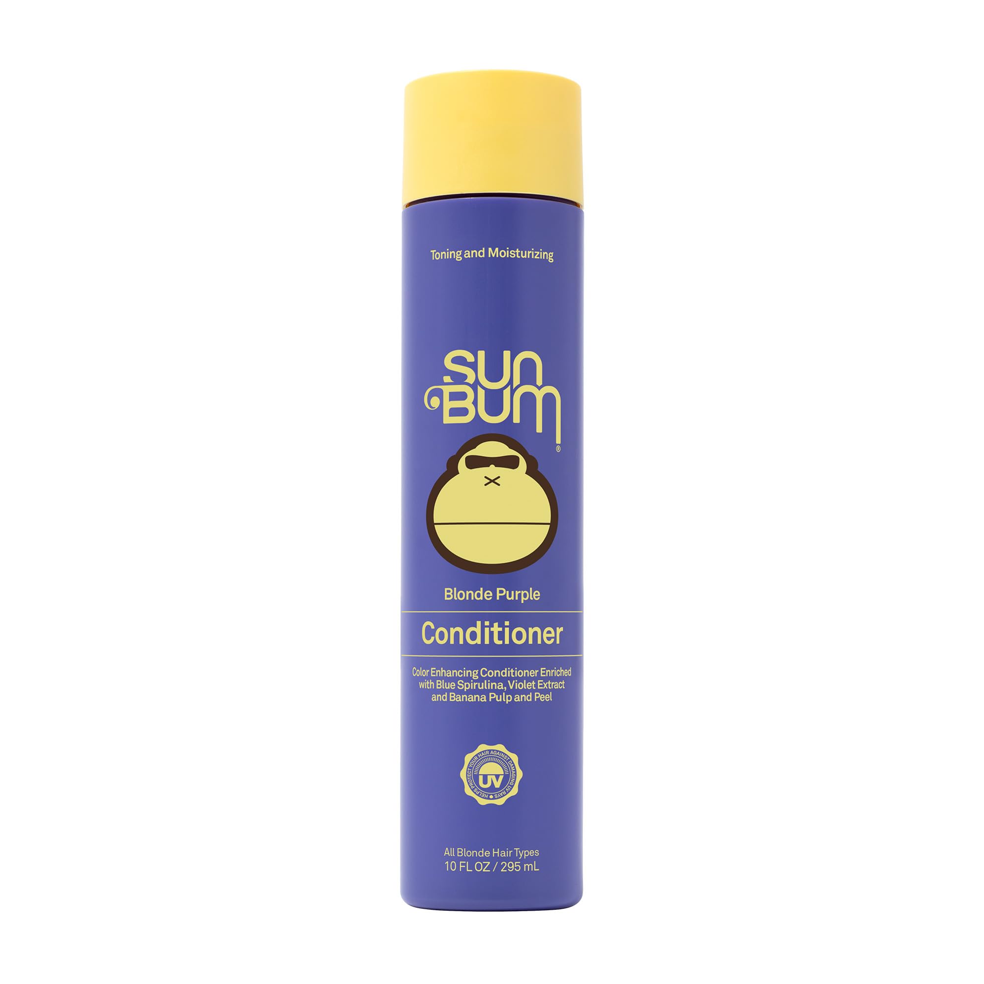 Sun Bum Acondicionador Rubio Purple en bote de 10oz para cabello rubio