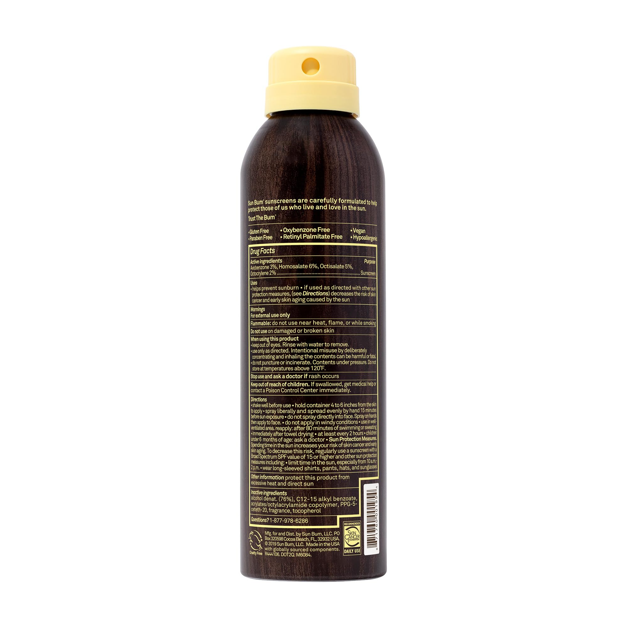Sun Bum 6 oz bottle is ideal for beach days and daily protection.