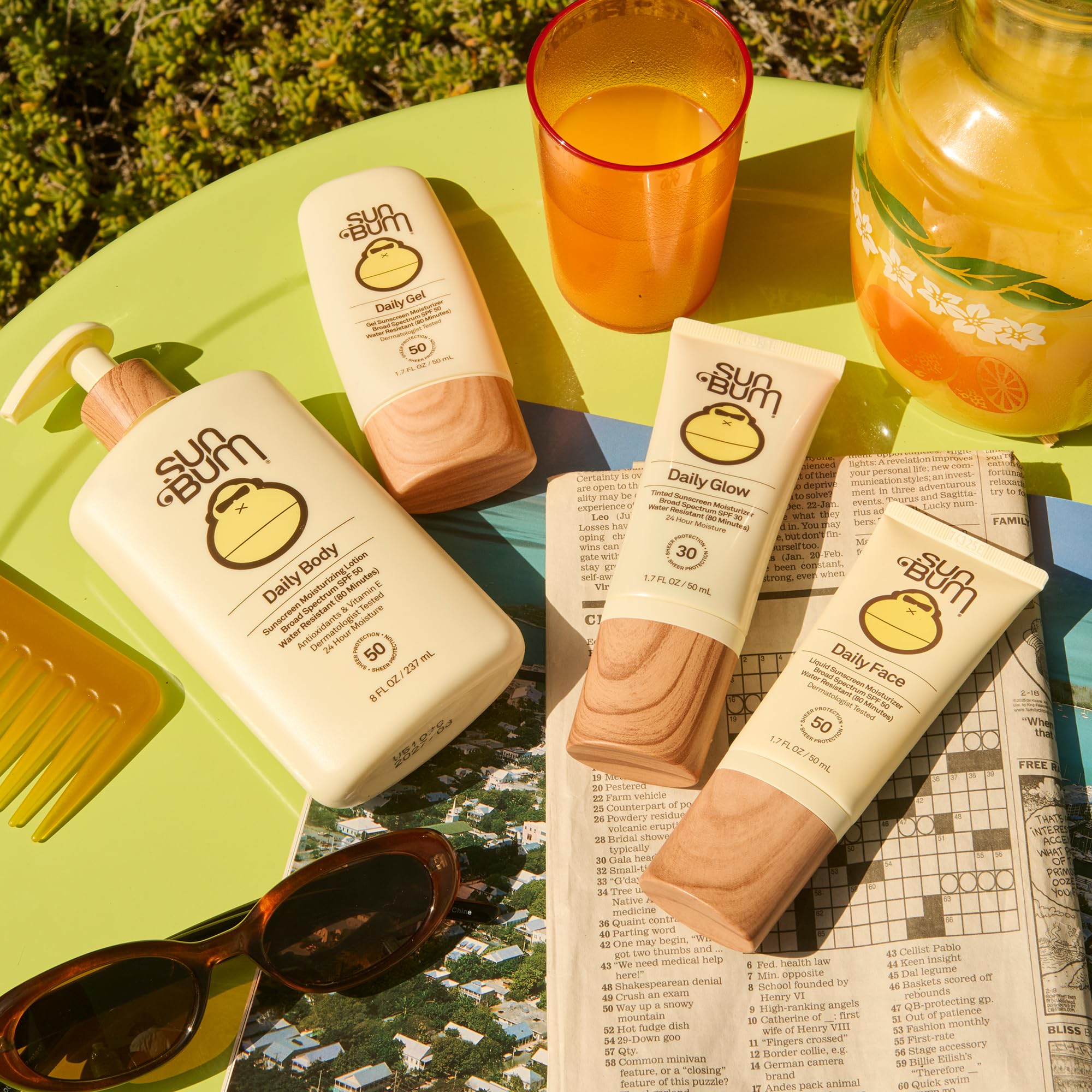 Sun Bum Daily SPF50 Clear Gel suited for all skin types.