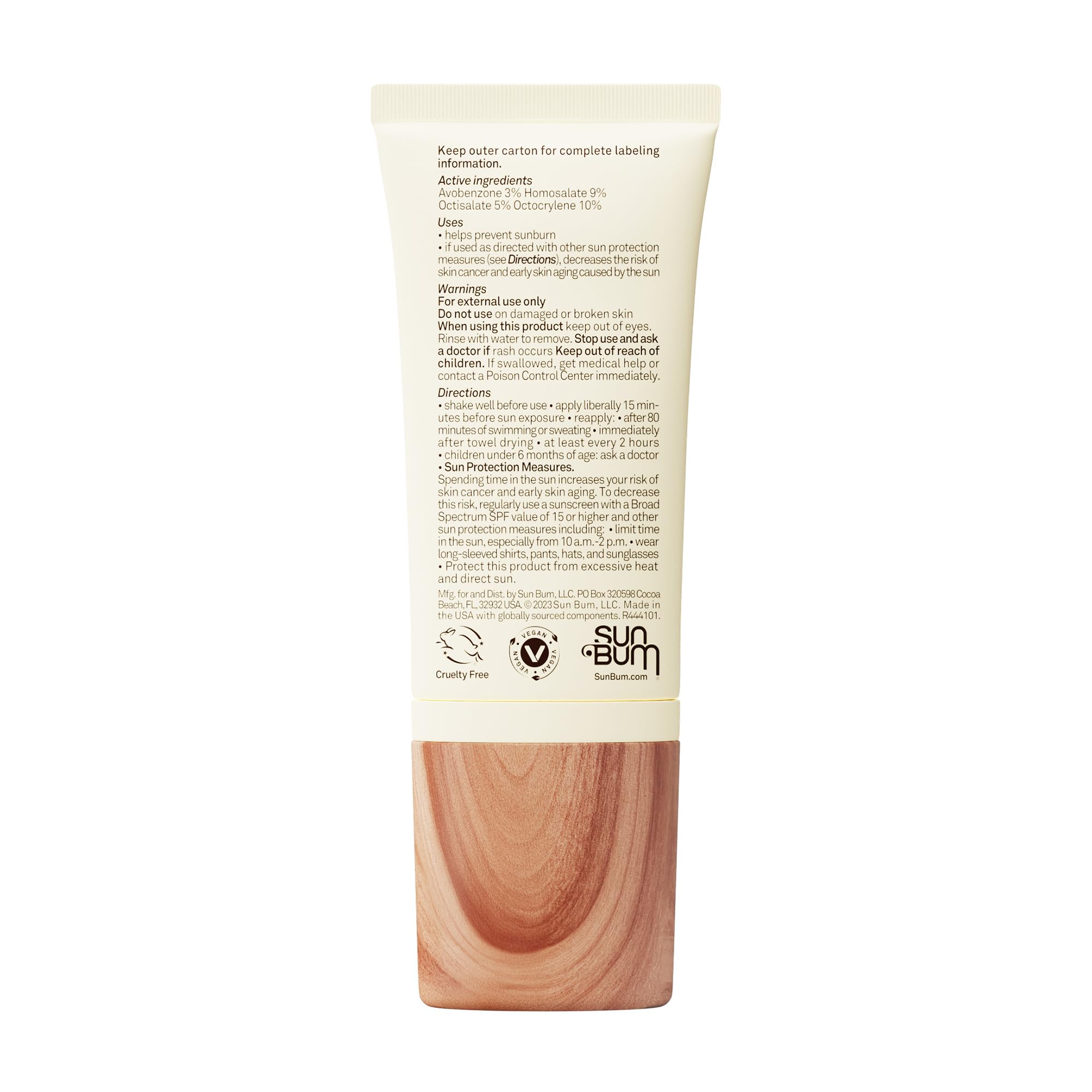Sun Bum Daily SPF 50 packaging shows broad-spectrum coverage.
