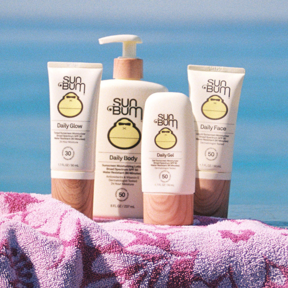 Sun Bum Daily SPF 50 travel-size bottle for on-the-go protection.