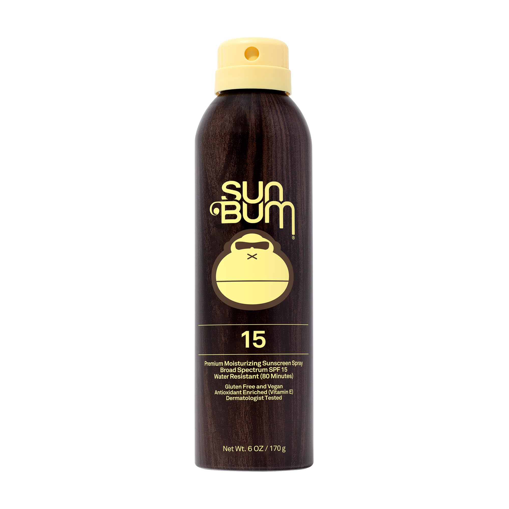 Sun Bum Original SPF 15 spray bottle for everyday protection.