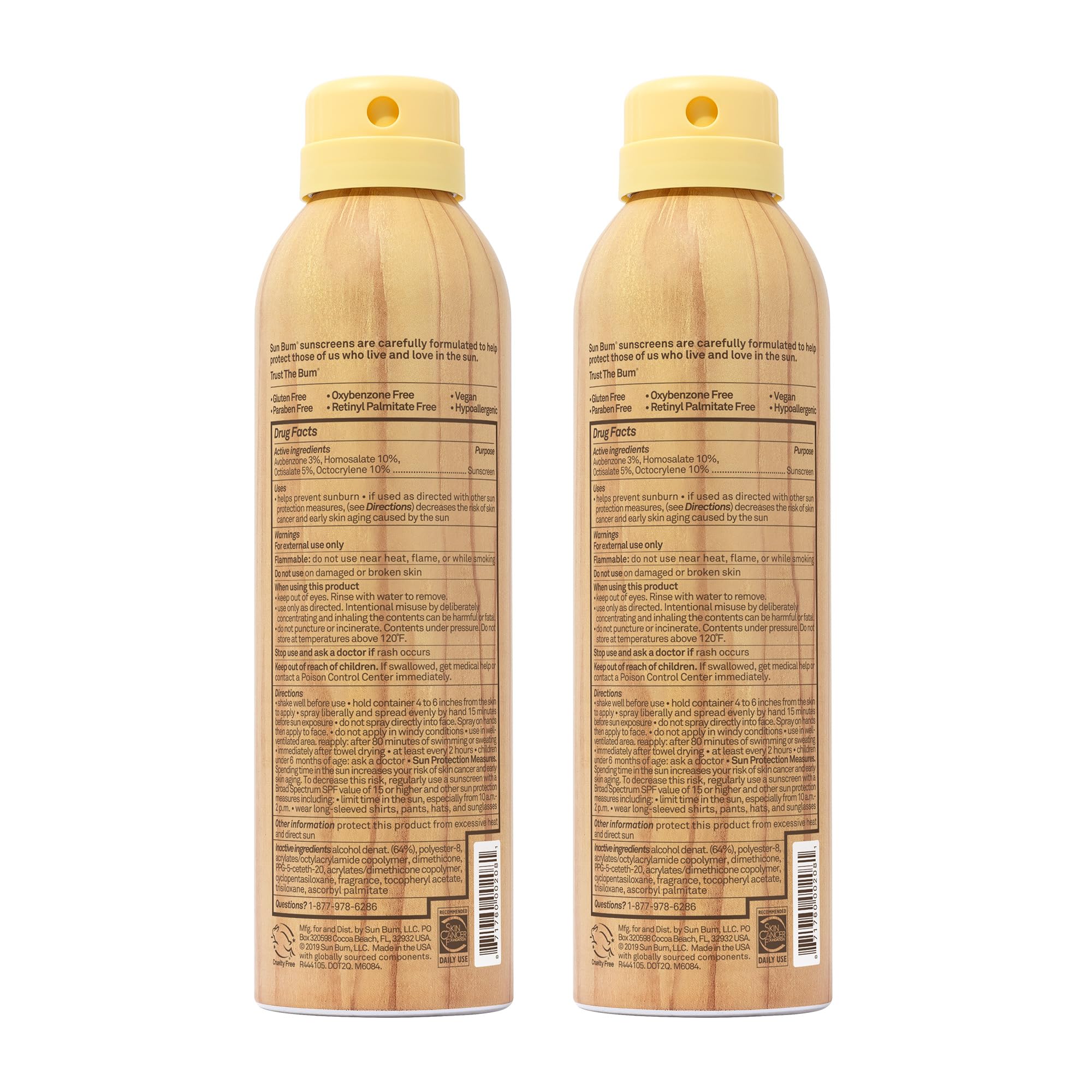 Sun Bum Original SPF 70 spray on a sunny beach scene for outdoor fun