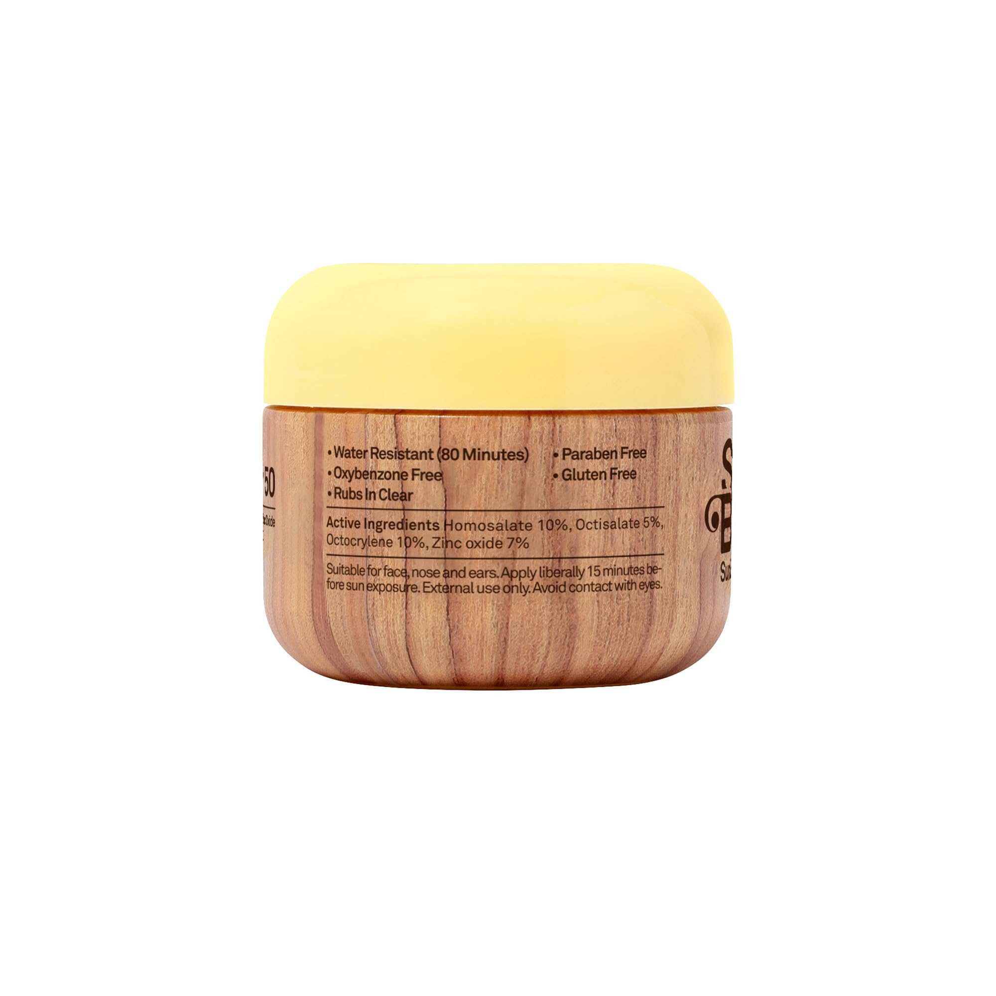 Libre de crueldad, gluten y paraben Sun Bum