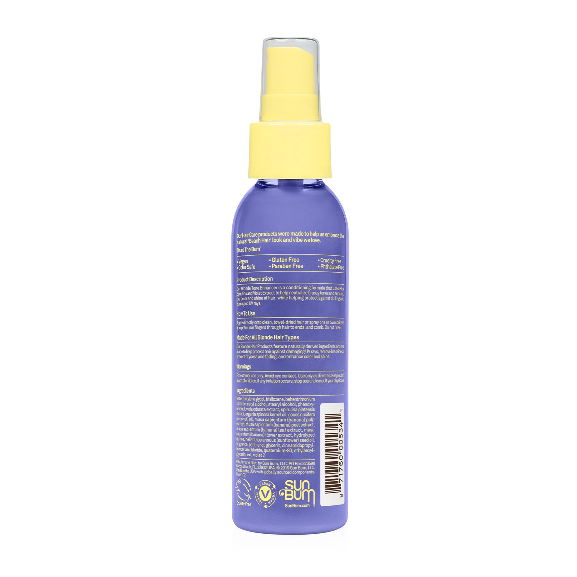 Sun Bum tono rubio: protección UV para preservar el color.