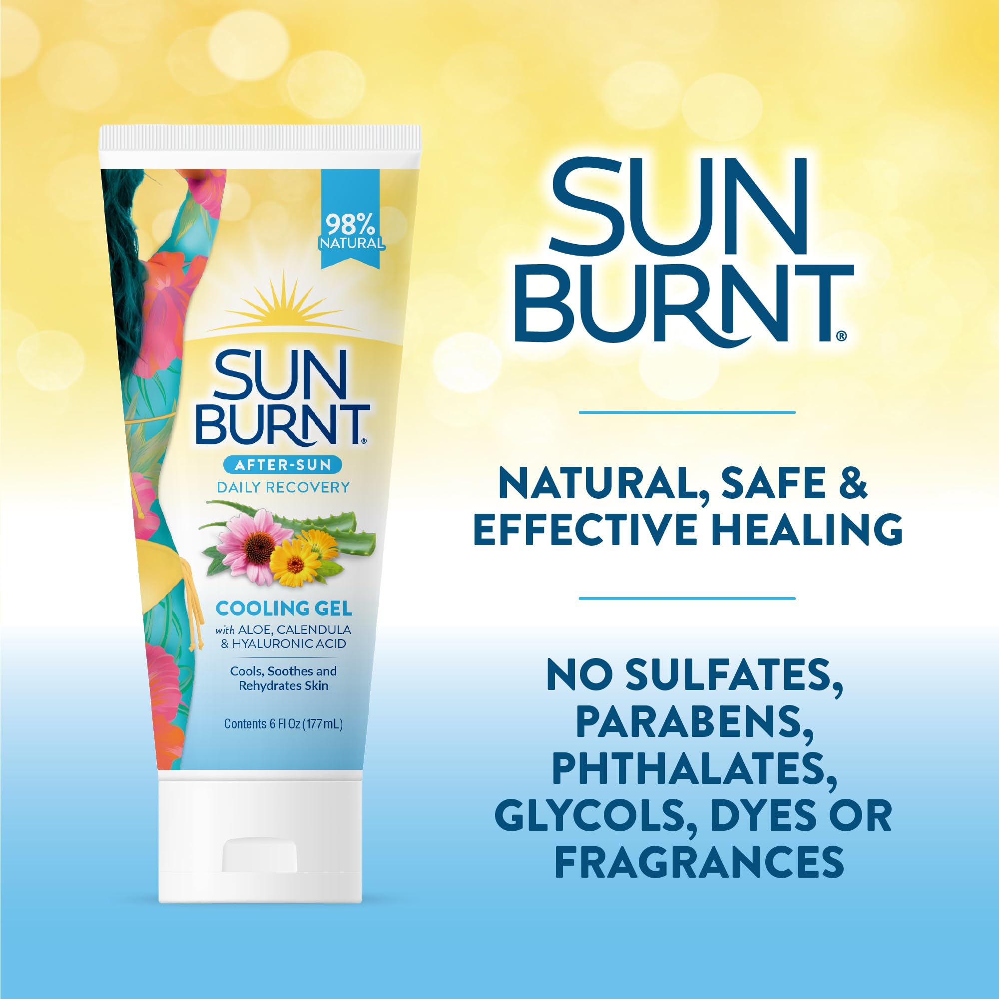 Sunburnt EMCW9 Aloe Vera: rostro y cuerpo con hidratación profunda.