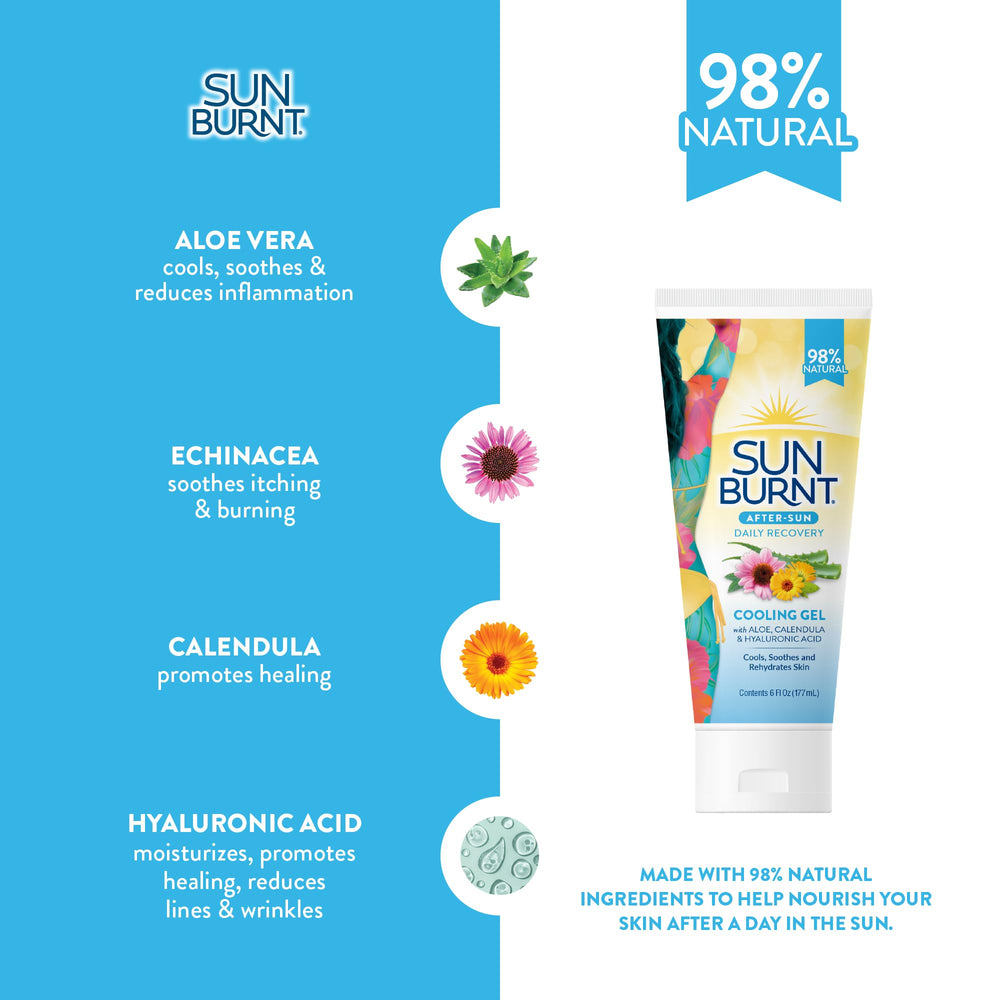 Sunburnt EMCW9 Aloe Vera: alivio suave para piel seca después del sol.
