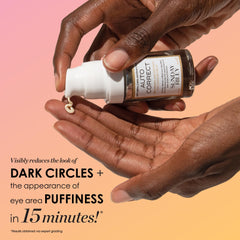 Sunday Riley Auto Correct eye cream on hand showcases lifting and brightening potential