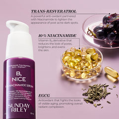 Skin swatch of Sunday Riley B3 Nice serum showing lightweight texture