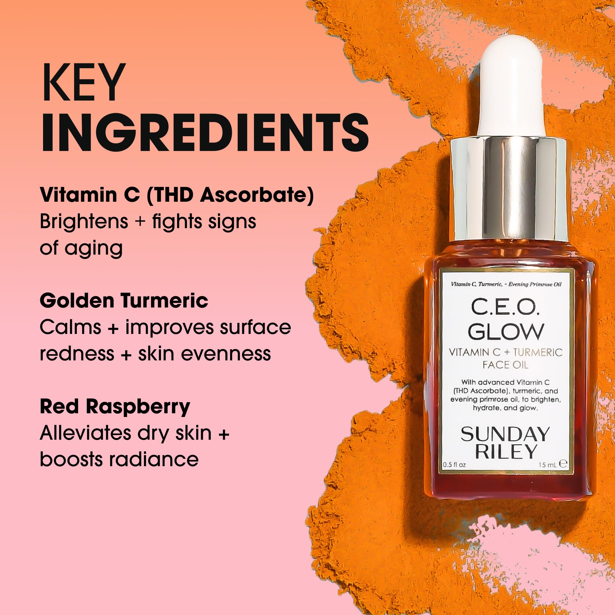 Sunday Riley C.E.O. Glow application routine for daily use
