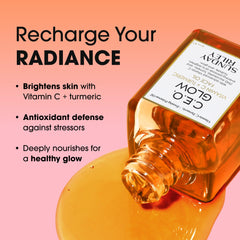 Sunday Riley C.E.O. Glow droplet closeup showing silky oil texture