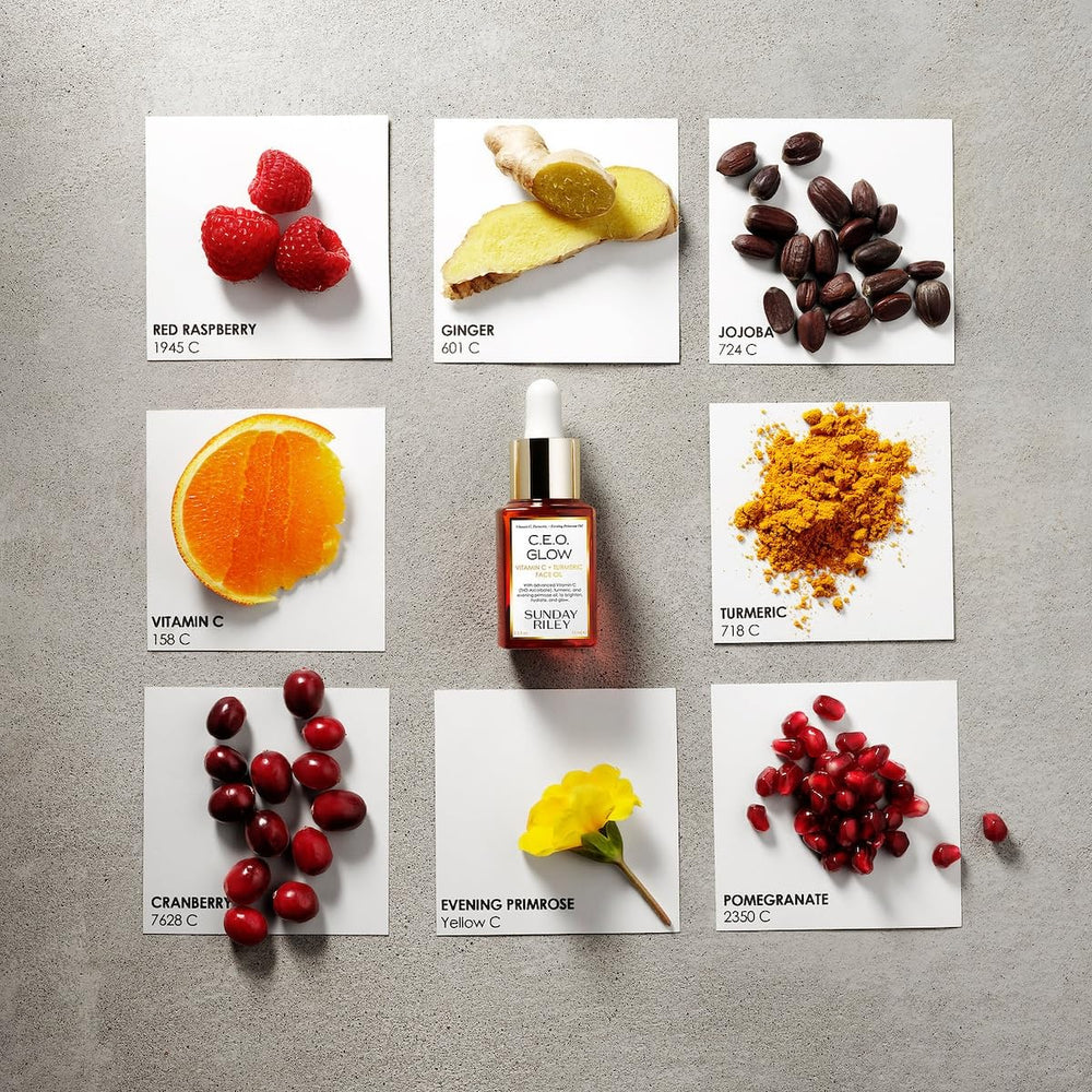 Sunday Riley C.E.O. Glow packaging communicates vegan and cruelty-free credentials.