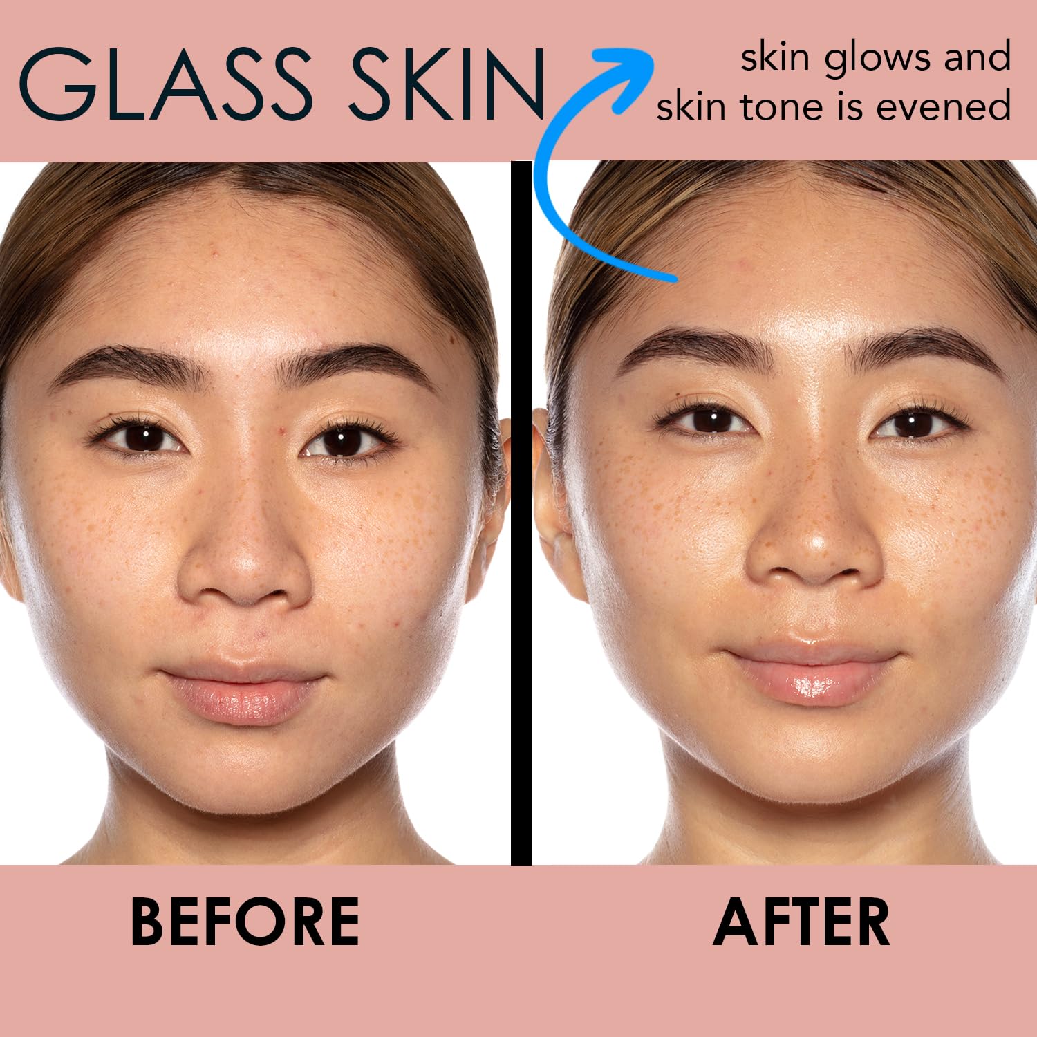 Sunday Riley Good Genes application on face hints at glow-ready results.