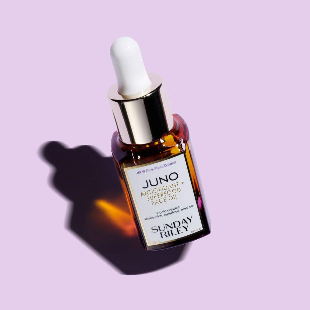 Sunday Riley Juno berry oil blend nourishes skin with antioxidants for healthy radiance