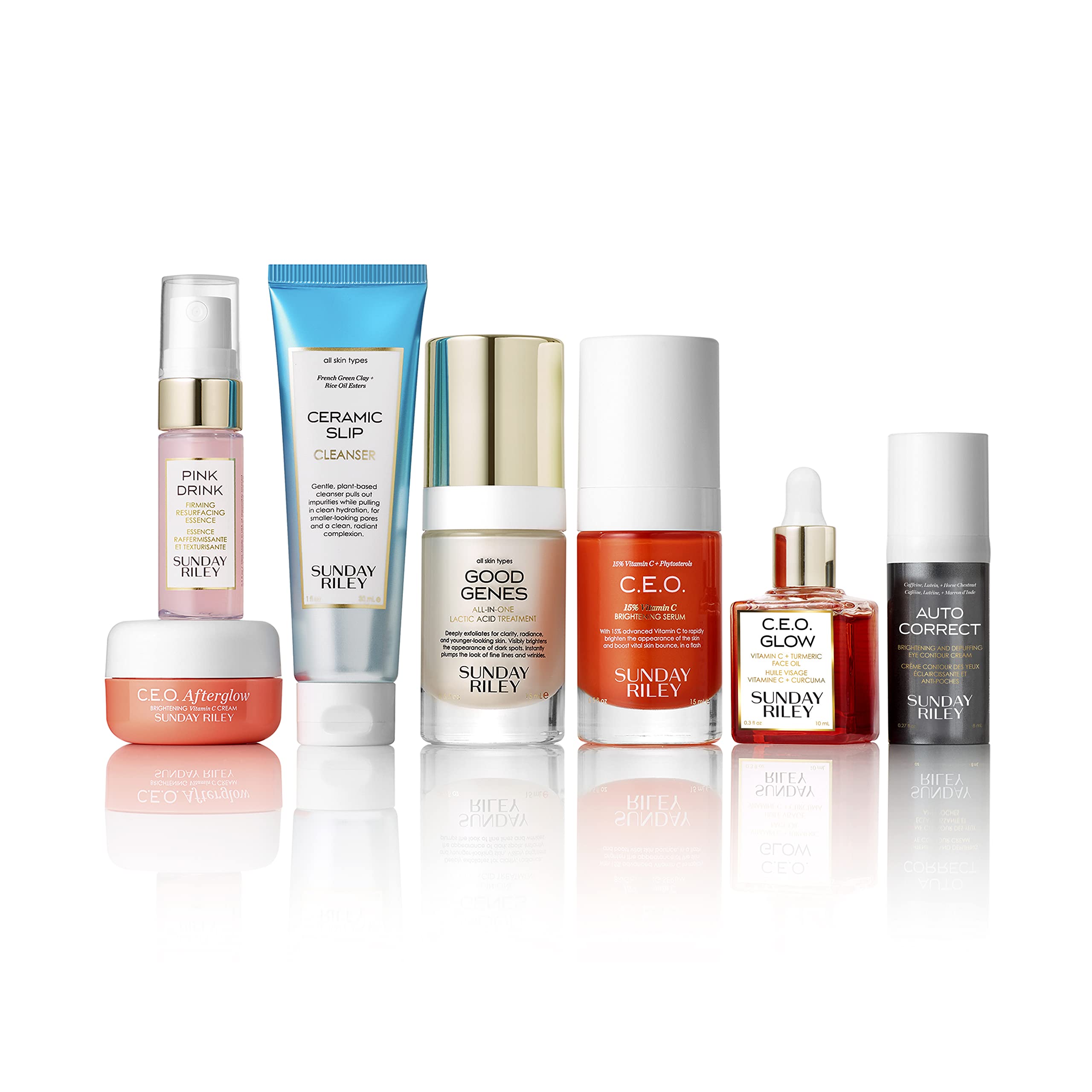 Sunday Riley Wake Up With Me cream jar close-up highlighting brightening benefits.