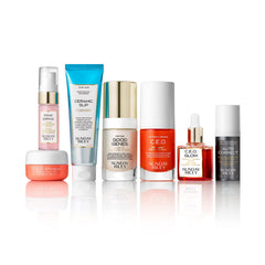 Sunday Riley Wake Up With Me cream jar close-up highlighting brightening benefits.