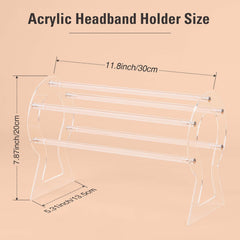 Suneerplay headband display stand on vanity for easy styling