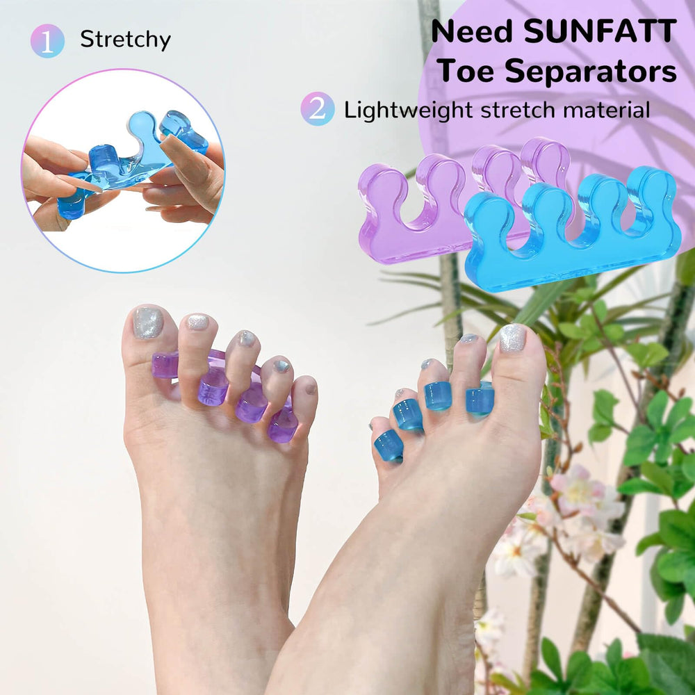 SUNFATT reusable toe separators are easy to clean after use.
