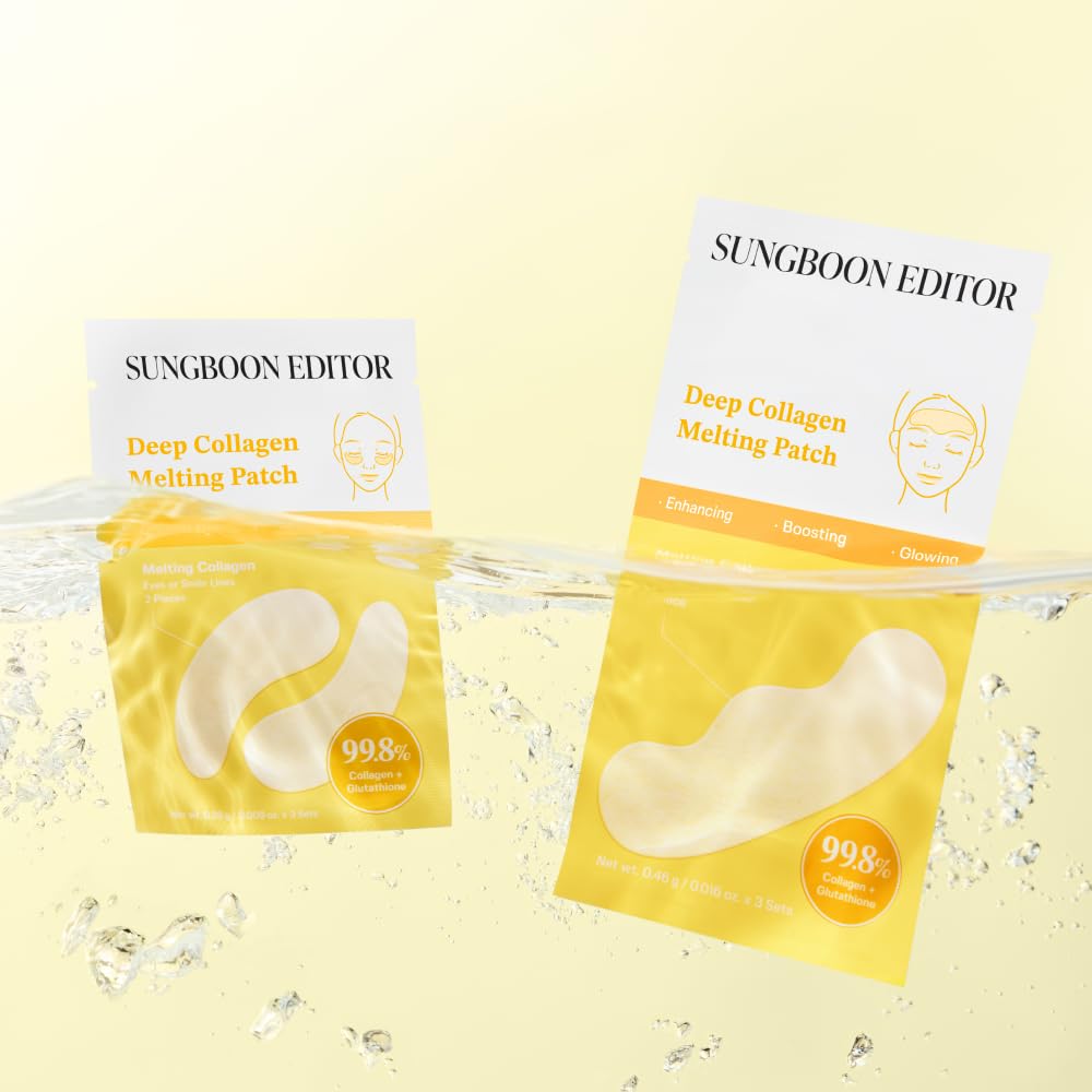 SUNGBOON EDITOR Deep Collagen Melting Patch before use demonstrates dry-film prep