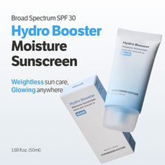 Texture swatch of SUNGBOON EDITOR Hydro Booster sunscreen for lightweight feel