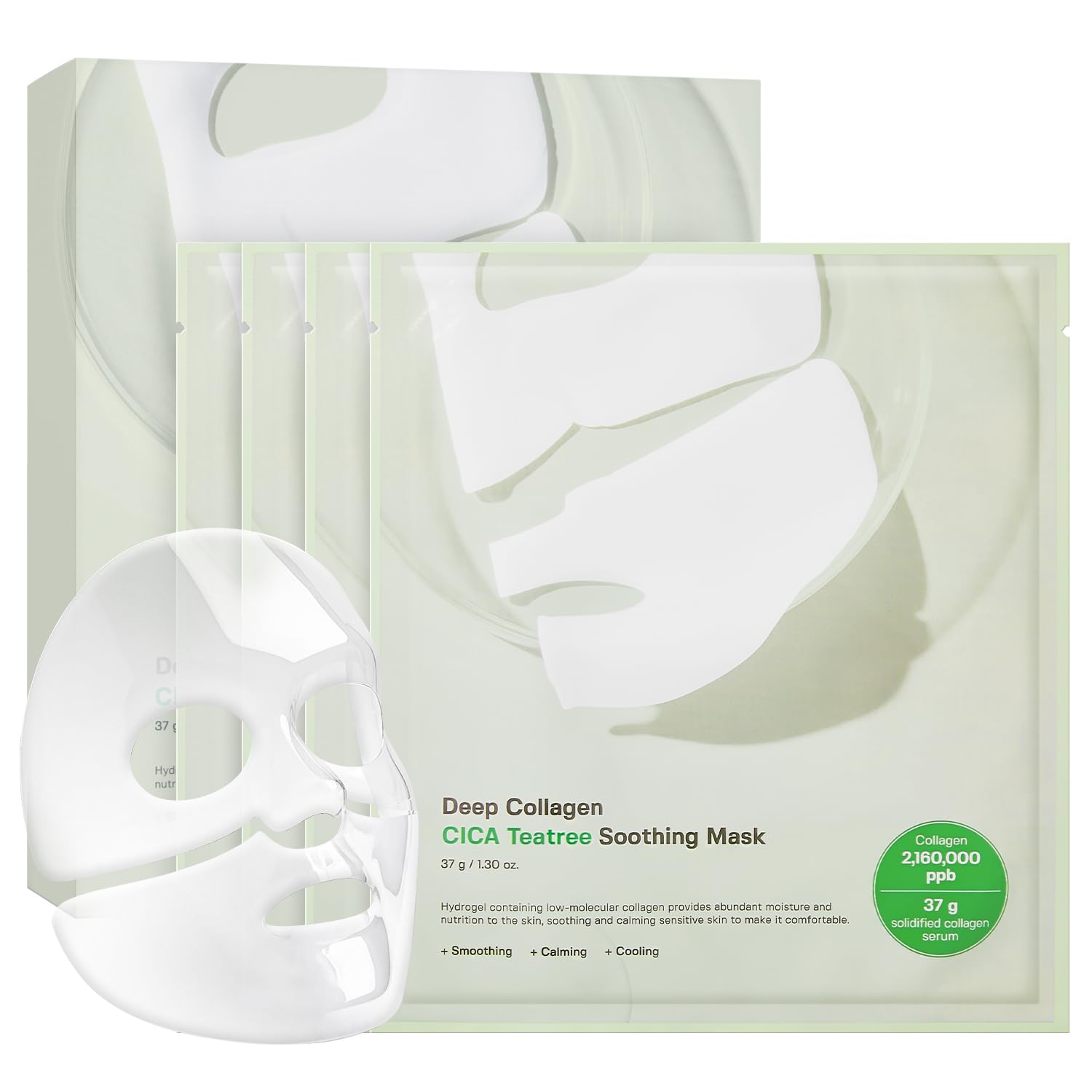 SUNGBOON EDITOR mascarilla nocturna con colágeno CICA y árbol de té, empaque atractivo