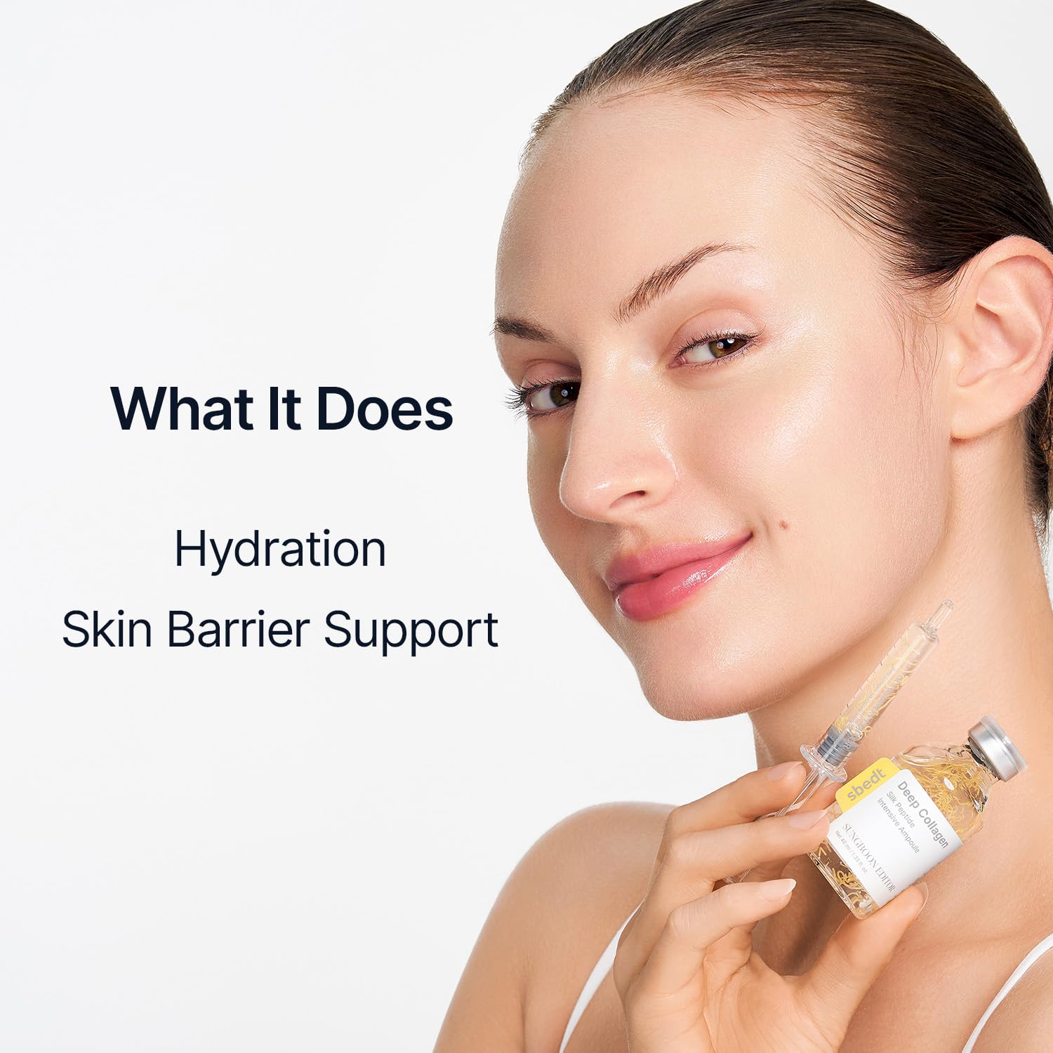 SUNGBOON EDITOR Silk Water Hydration Base delivers a non-greasy feel.