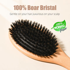 SunHer wooden handle with ergonomic grip for comfortable daily use.