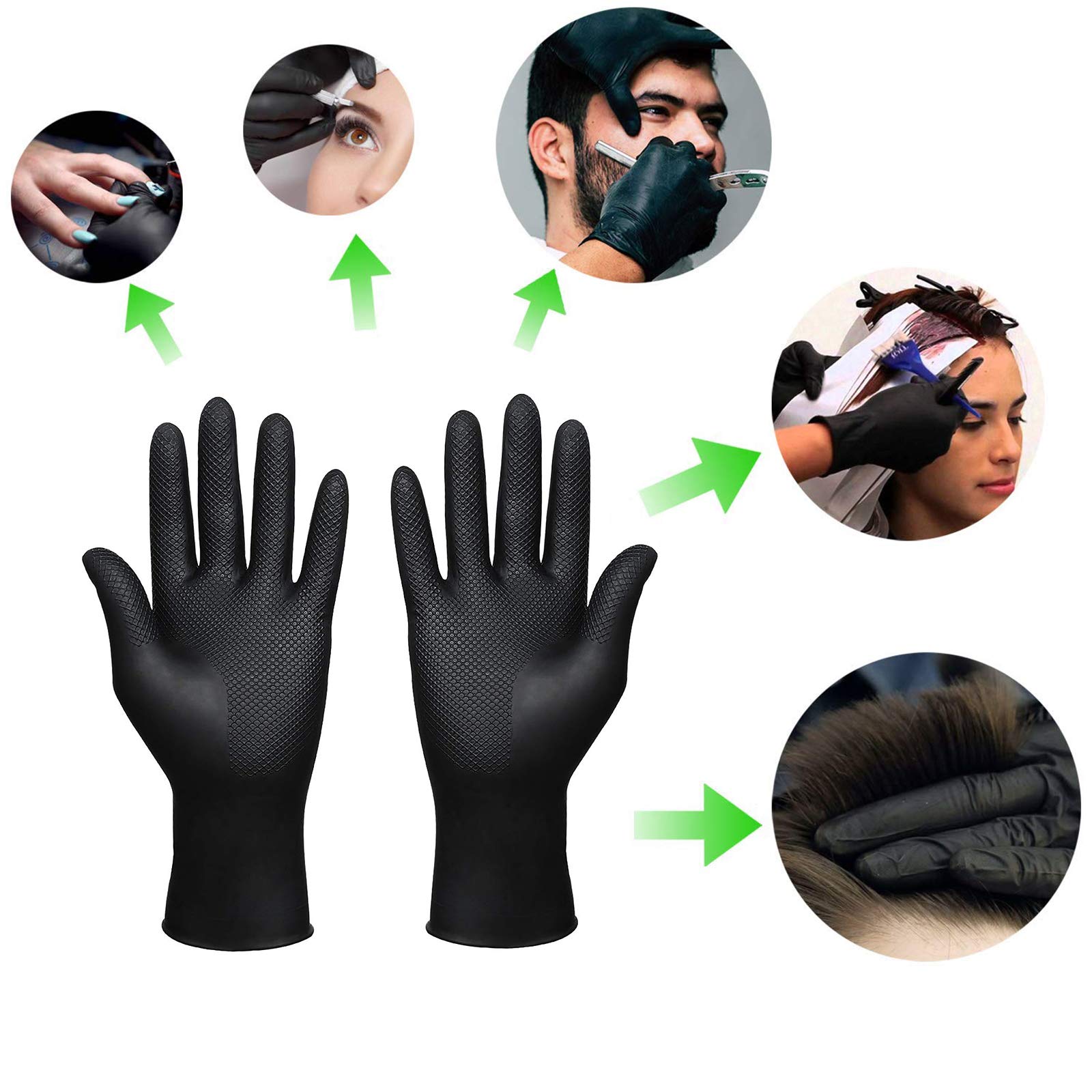 SUNHHX Hair Dye Gloves with non-slip texture for better grip
