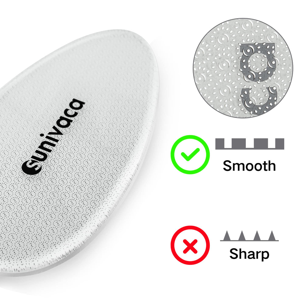 Sunivaca Foot File ergonomic handle facilitates comfortable foot care.