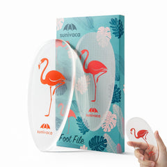 Sunivaca glass foot file for at-home pedicure with nano-point precision.