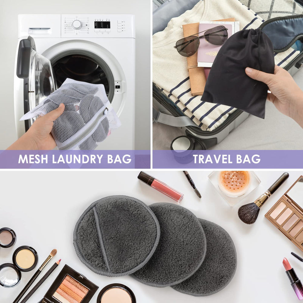 SUNLAND bolsa de viaje, kit compacto para llevar tus discos desmaquillantes.