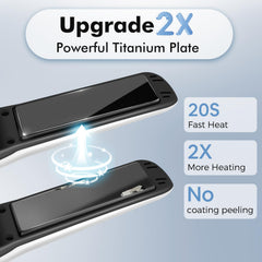 SUNMAY mini flat iron 8.5 inch portable design for travel.