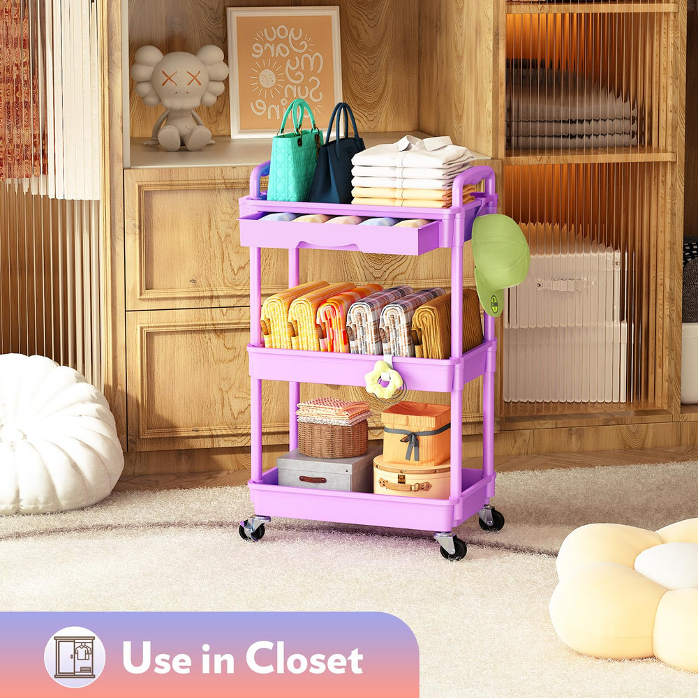 SUNALLY top removable drawer simplifies sorting small items.