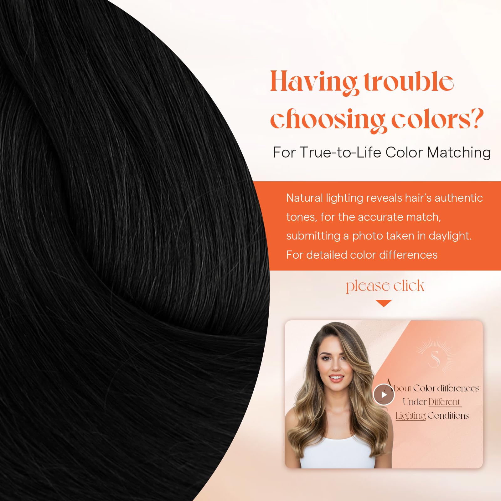 Sunny Hair color range includes natural, ombre, and balayage options.