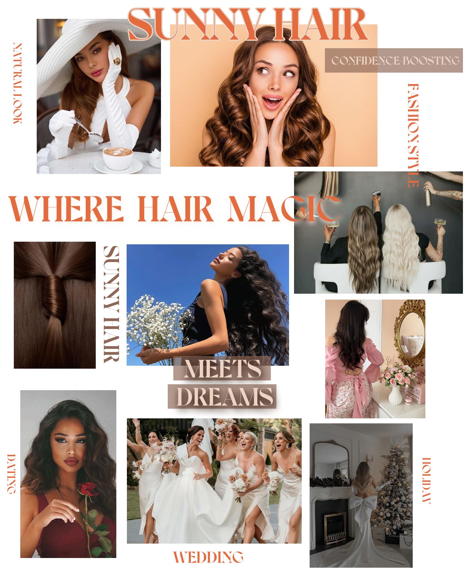 Sunny Hair packaging and clips designed for comfort and secure wear.
