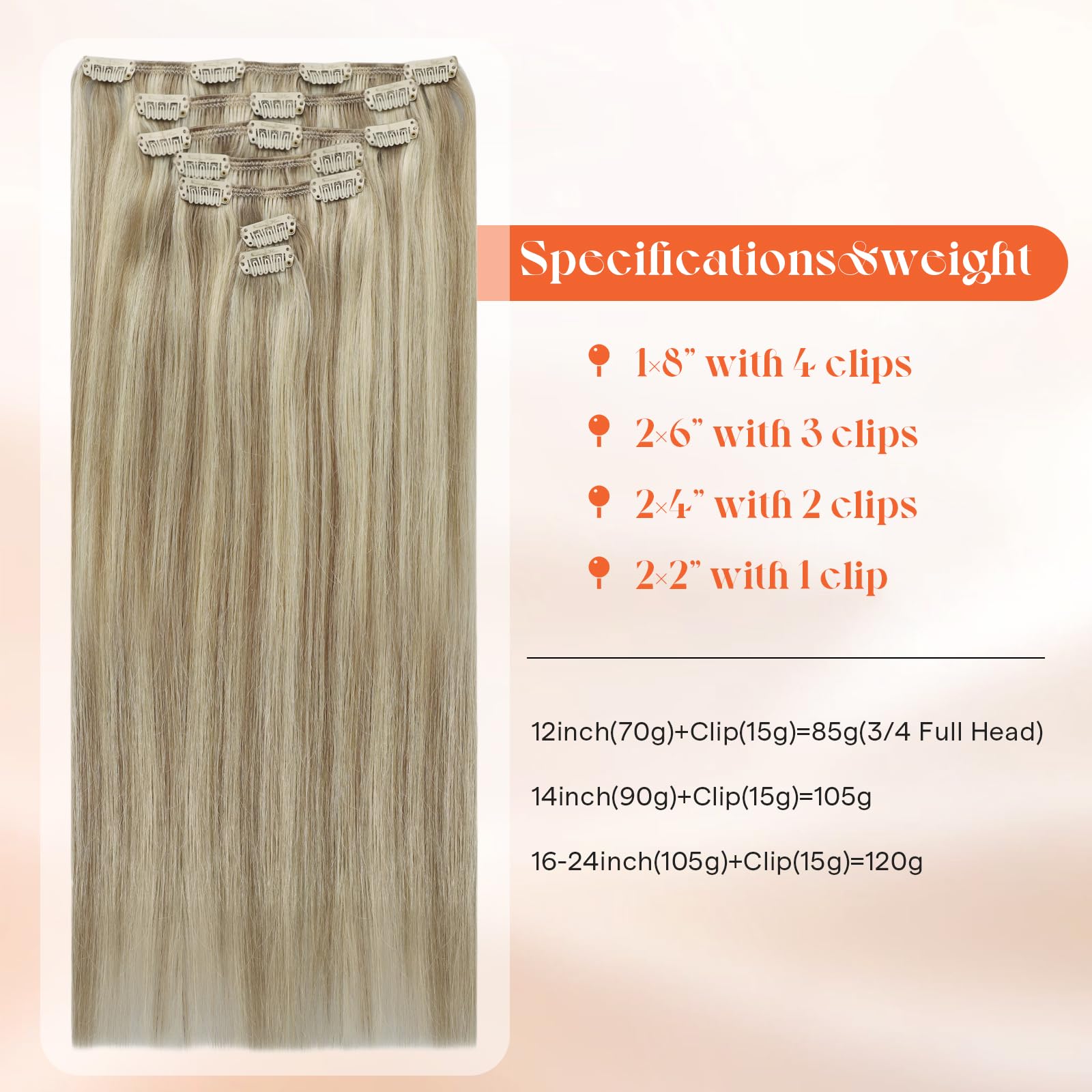 Sunny Hair Remy clip-in extensions worn on model for fuller volume.