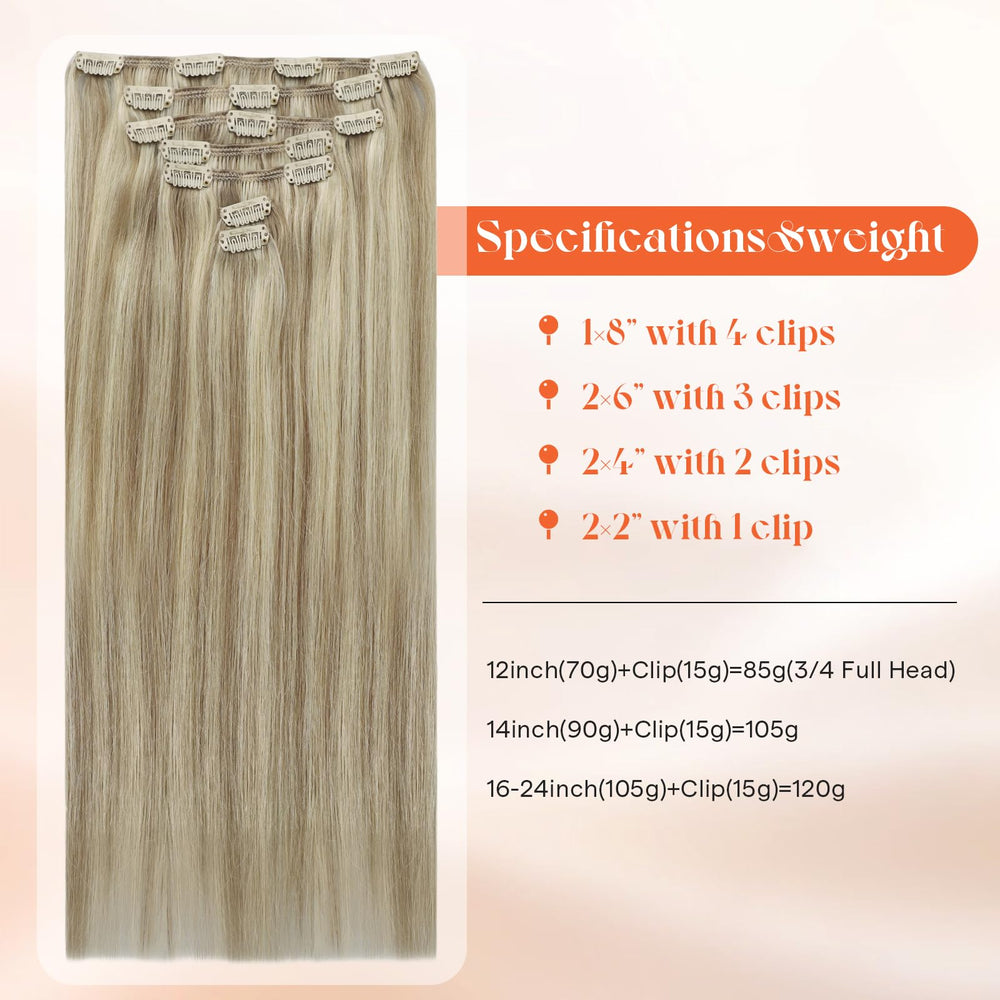 Sunny Hair Remy clip-in extensions worn on model for fuller volume.