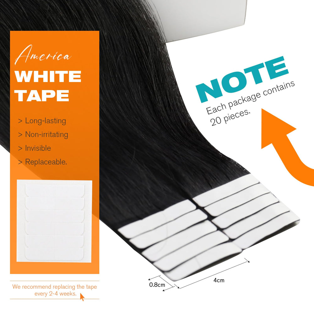 Sunny Hair strong invisible adhesive detail emphasizes secure discreet wear