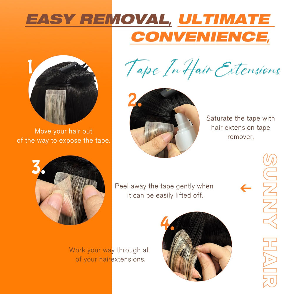 Sunny Hair styling versatility photo shows straight curled or updo looks