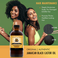 Sunny Isle Aceite de Ricino Negro Jamaicano, cuidado de piel suave
