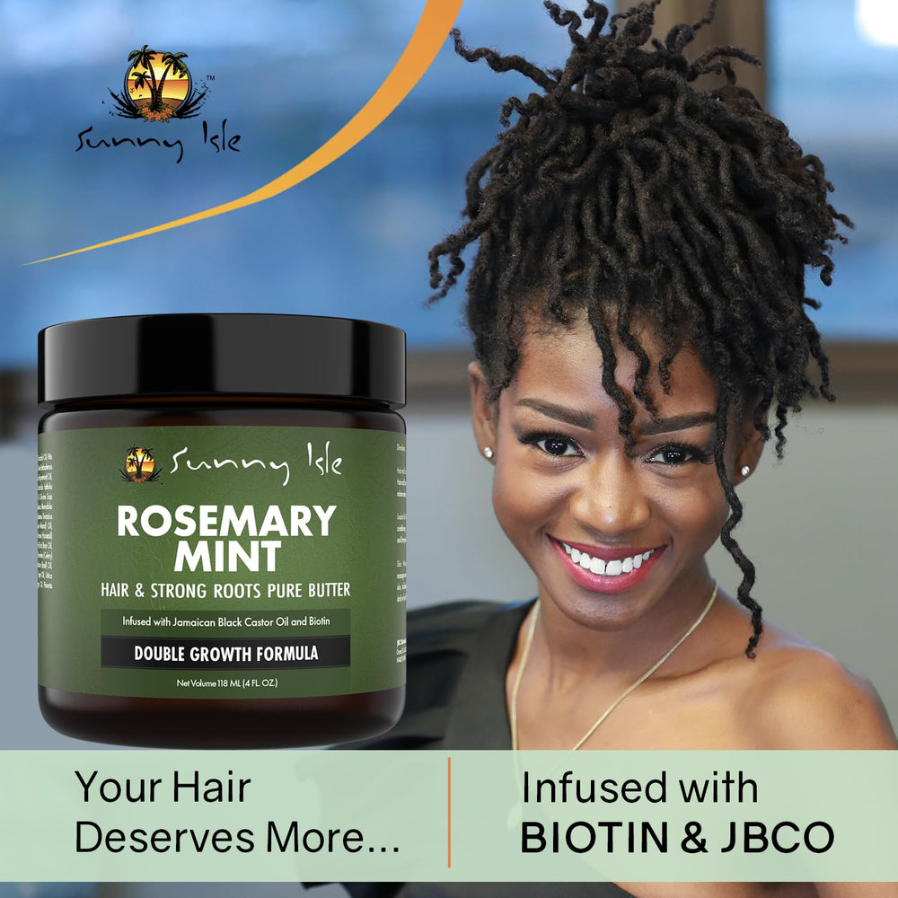 Cabello brillante tras usar Sunny Isle Manteca Romero Menta.