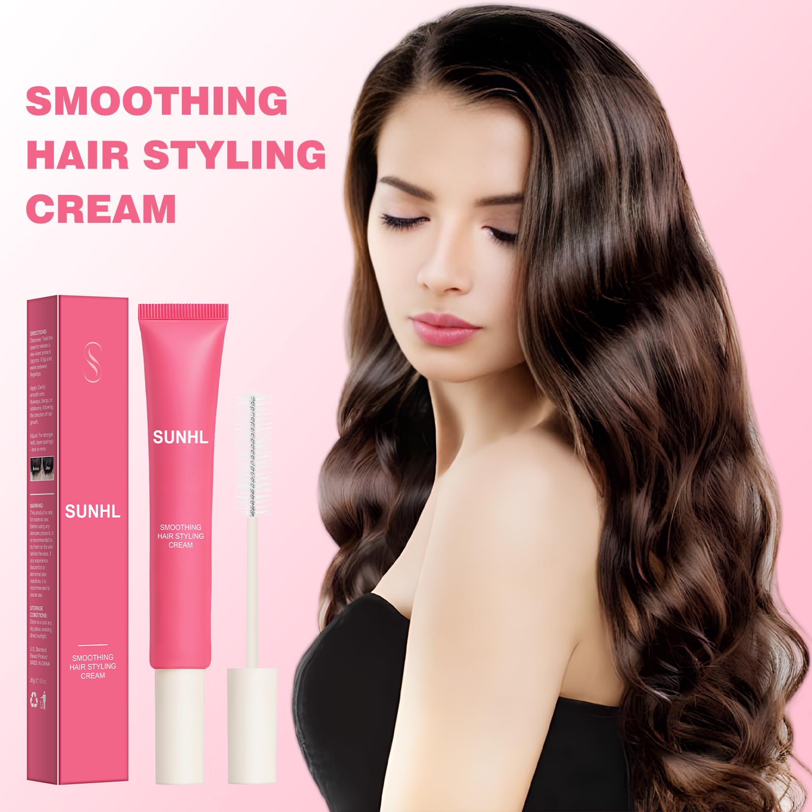 Sunnyholiday styling cream frizz-control-shine for silky hair