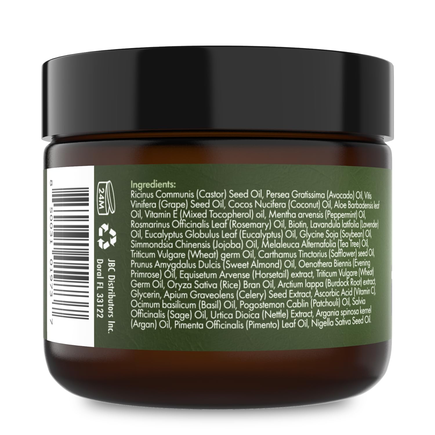 Sunny Isle logo on lid reinforces trusted Jamaican hair care heritage.