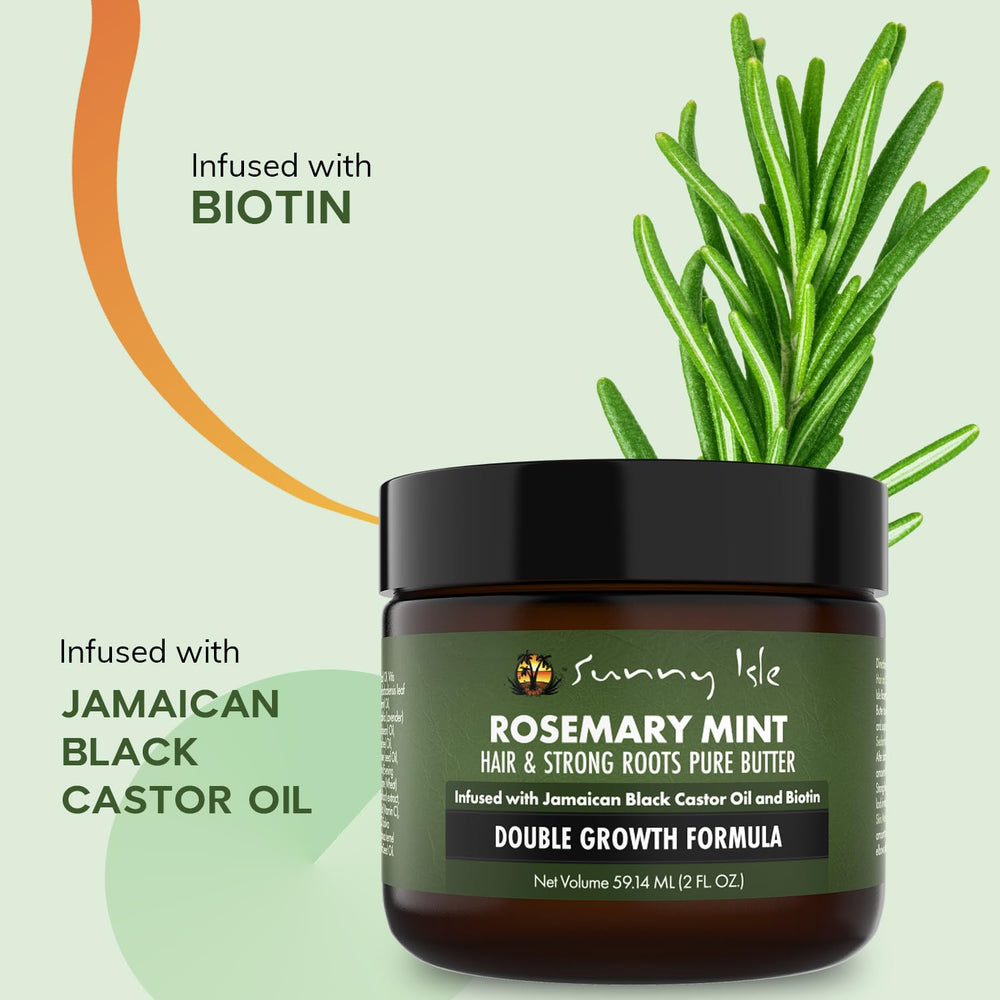 Sunny Isle scalp massage with rosemary and mint scent for refreshing routine.