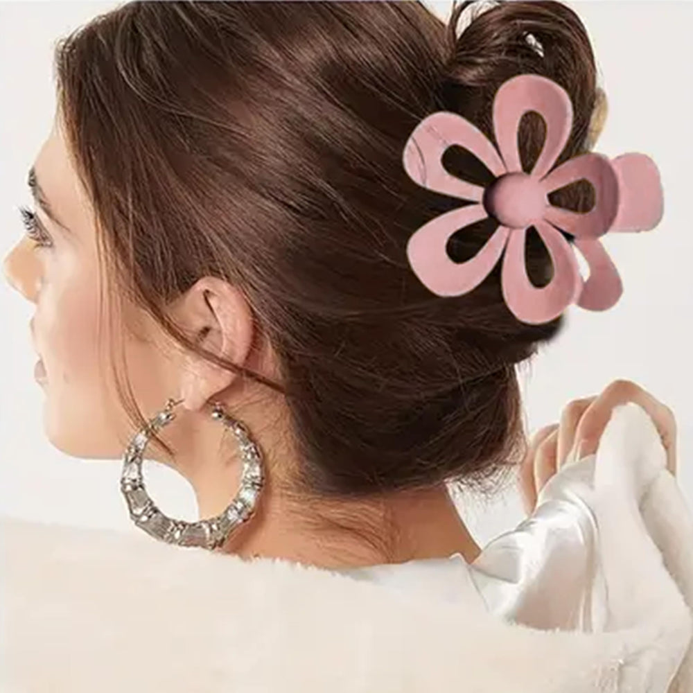 Sunolga 8piezas clips flor antideslizante, ideal para cabello liso o rizado